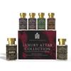 Ananta Pacote com 6 Óleos de Perfume Attar 6ml – Aura, Oud de Dubai, Almíscar Negro, Desejo, Aqua AQ & Sândalo Branco | Conjunto de Fragrâncias de Longa Duração para Homens e Mulheres