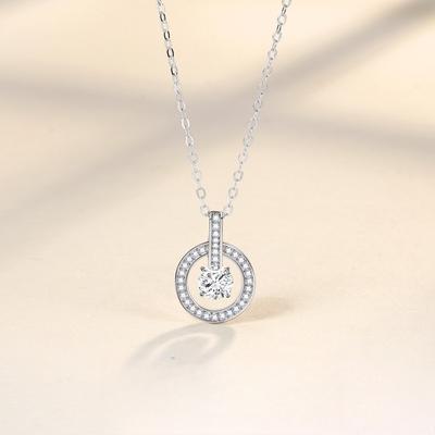 Star Track Ring Necklace Women's Niche Exquisite Light Luxury Premium Diamond Beating Heart Clavicle Chain Gift