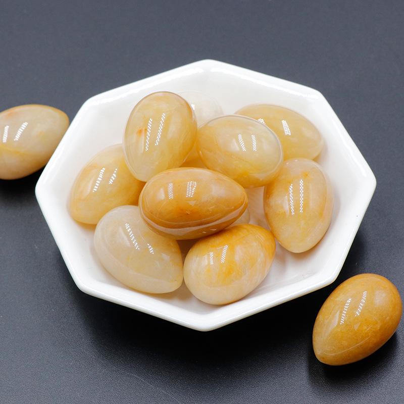 30mm Purple Pink Agate Crystal Egg Shaped Stone