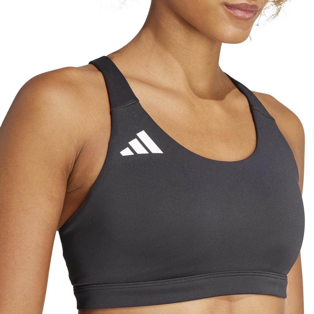 Adidas Sports Bra Adizero Essentials Run Medium Support Bra IKV45 Black Women's (IT6708) 4L-AB (A-B Cup)