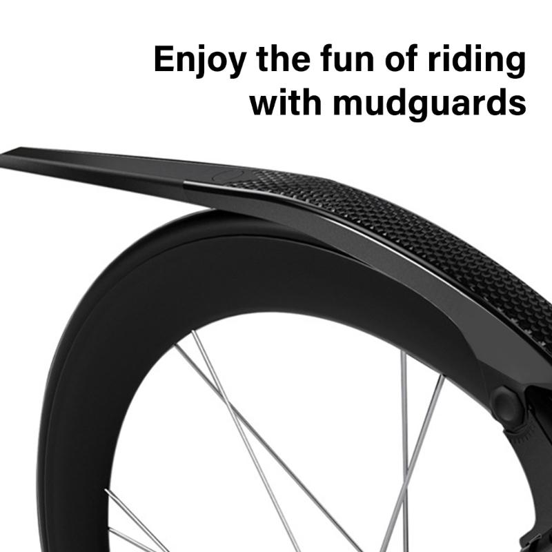 Adjustable Bicycles Mudguard Thicken Wide Front/Rear Mud Guards Quickly Release Bike Mudguard for Mountain Bike Enduring