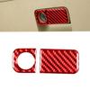 Red Carbon Fiber Co-pilot Storage Box Handle Cover Trim For Honda CR-V CRV 07-11