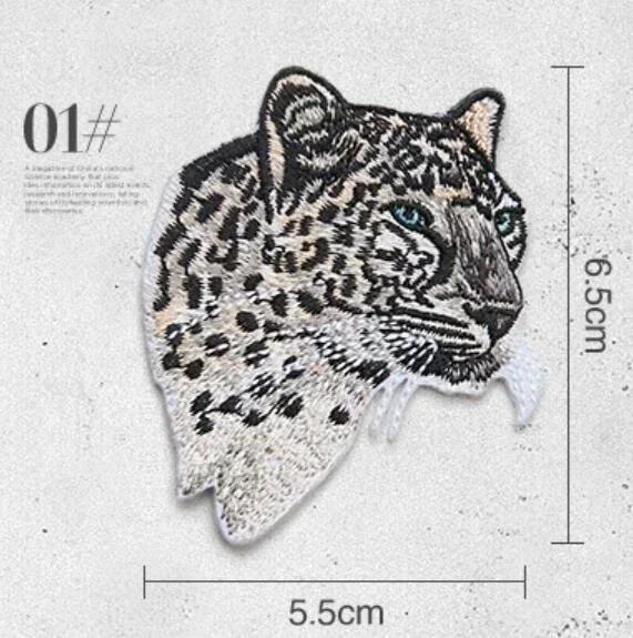 Animal Tiger and Leopard Simulation Embroidery Patch DIY Personalized Clothing Decoration Animal Pattern Printing