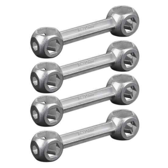 1/2/3/4/5Pcs 10-In-1 Multi-function Bicycle Wrench 6-15MM Bone Shape Hexagon Holes Torque Wrench Cycling Bike Repair Spanner Tool