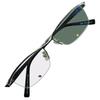 002MN Photochromic Sunglasses with Blue Light Darkening Large UV [OTC.web] Blocking, Lens, Size, Semi-rimless, Stylish, Cool, Protection, (SV Regular,