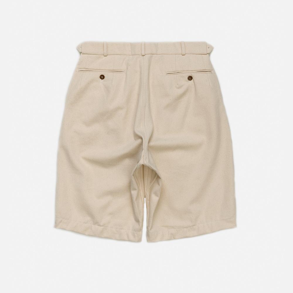 Waiemssielkeiwai German Type Navy Tropical Short Pants - Natural