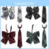 Childrens School Uniform Tie With Gingham Pattern Design For Graduation Photo Shoots
