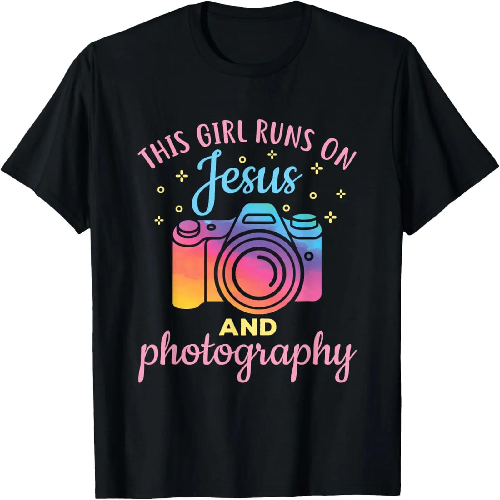 Artsy Minimalist Aesthetic Photography Camera Line Art T-Shirt S