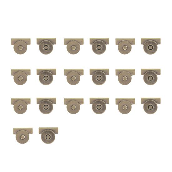 10 Sett Uten Sying Sømløse Magnetiske Trykknapper Metall Magnetisk Spenne Lås for Veske Håndveske Klær DIY Håndverk