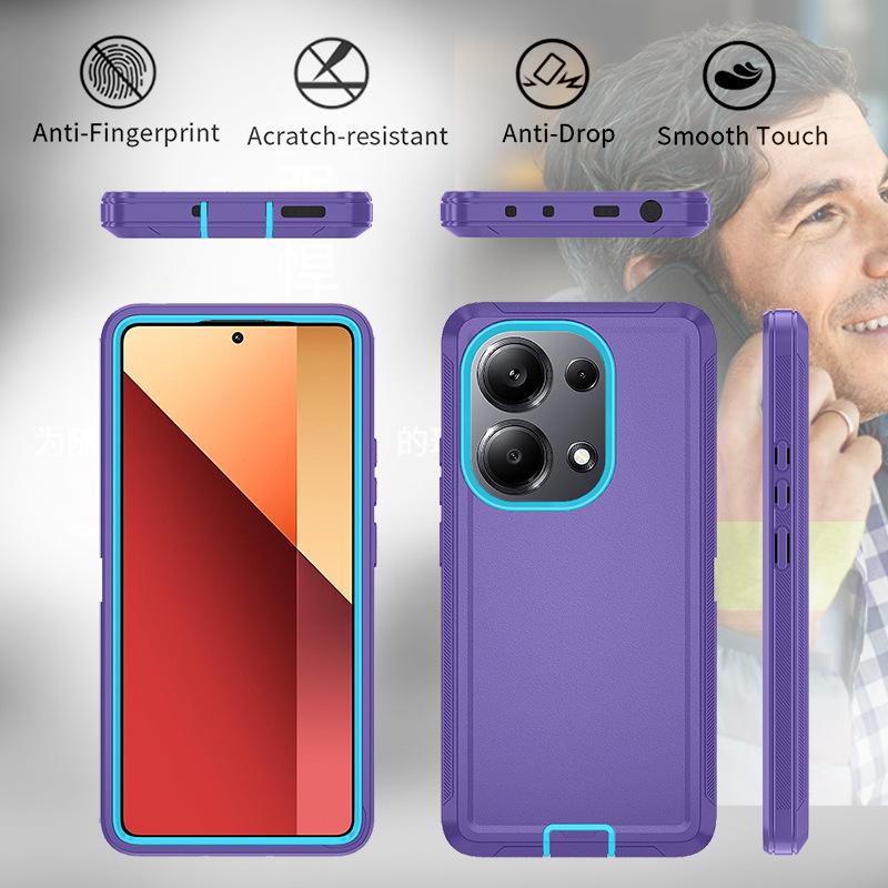 Redmi Note 13 Pro & POCO M6 Pro Anti-Drop Full-Coverage Protective Phone Case