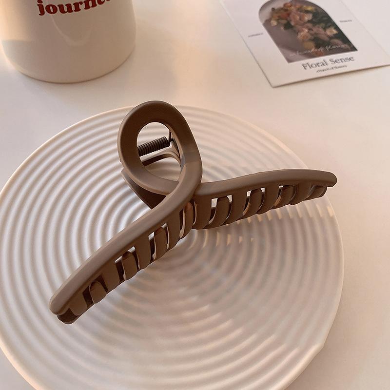 Simple Frosted Large Hair Clip For Women  French Elegant Hairgrips Korean Style Hair Claw Girls Hairpins Hair Accessories