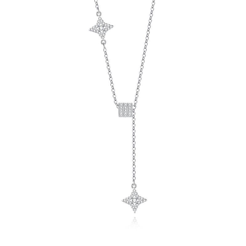 

Женское люксовое колье Starlight Tassel на ключицу с подвеской-бусиной