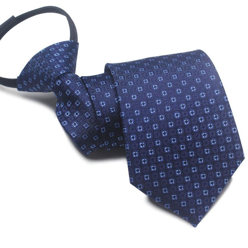 Mens Business Polyester Tie With Arrow Design And Zipper Closure For Office