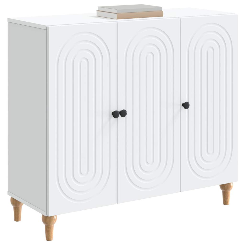 Sideboard White 89 x 34.5 x 80 cm Particle Board