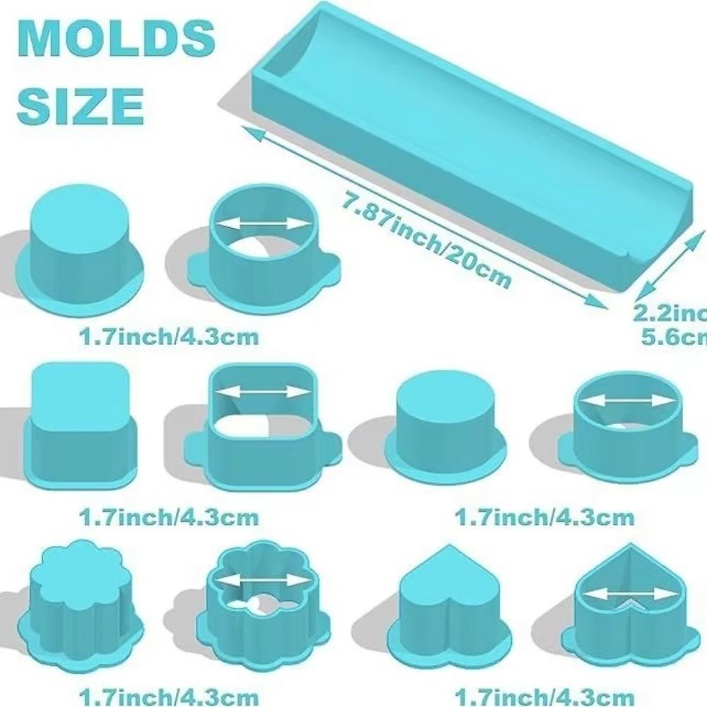 1/5Pccs Round Shape Creative Baking Mold Set Reusable Cake Pop Maker Cake Molds Birthday Parties