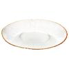 Glass Golden Dinner Plate Shallow Flat for Dinner Snacks Platter 28 cm