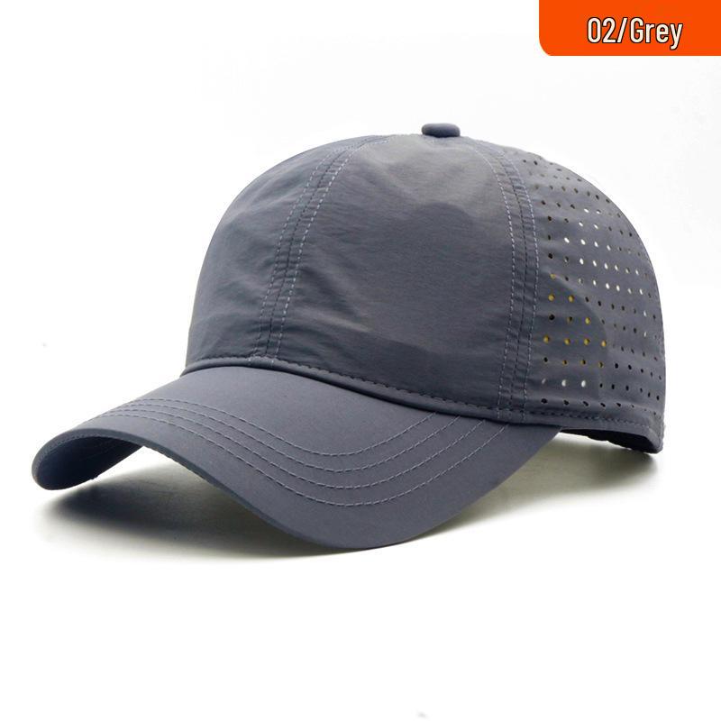 Unisex Large Head Quick-Dry Sun Protection Hat - Breathable Mesh Baseball Cap