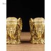 1 pair of metal elephant ornaments water absorbing elephant home decor living room decoration handicrafts opening gift