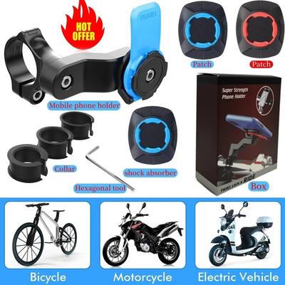 Motorrad Handyhalterung Handyhalterung Schloss Stoßfest Roller Fahrrad MTB Fahrrad Handyhalter Telefonzubehör