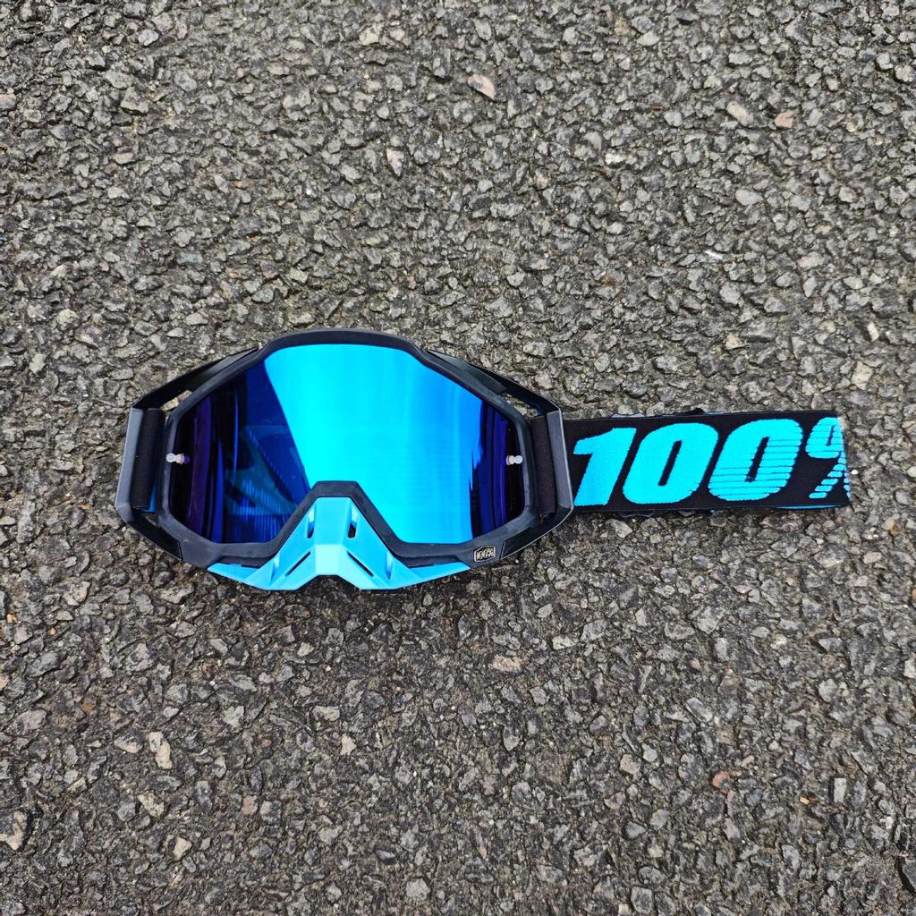 Occhiali da sole da moto classici per fuoristrada all'aperto 100% per la guida, occhiali protettivi per casco resistenti al vento e alla sabbia, equipaggiamento fresco per mountain bike
