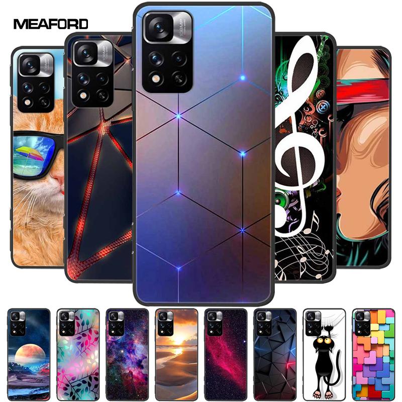 For Redmi Note 11 Pro+ 5G Case Fashion Soft TPU Silicone Back Cover for Xiaomi Redmi Note 11 Pro Plus 5G 2022 Capa Global 6.67''