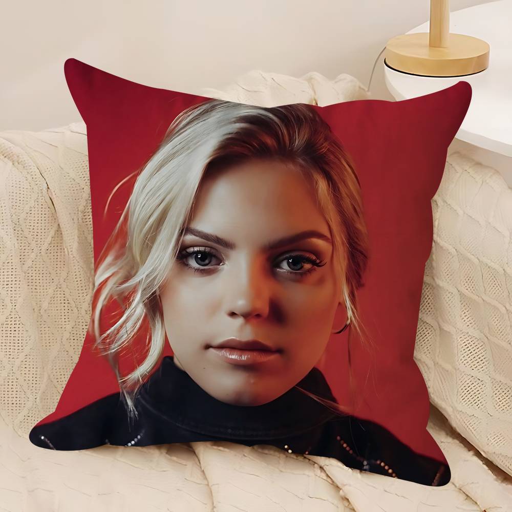 

Поп-певица актриса Рене Рапп Наволочка Съемная Моющаяся Наволочка – Всесезонный Мягкий Лен 12x12Inch