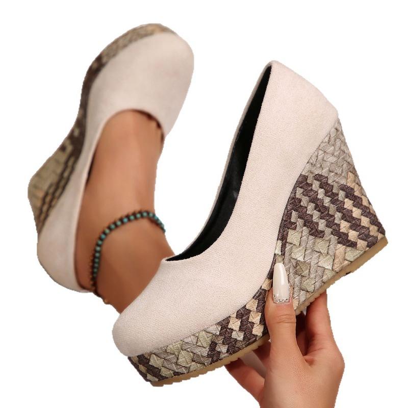 Women’s Slip-On Thick-Soled Platform Loafers, Plus Size Casual Shoes