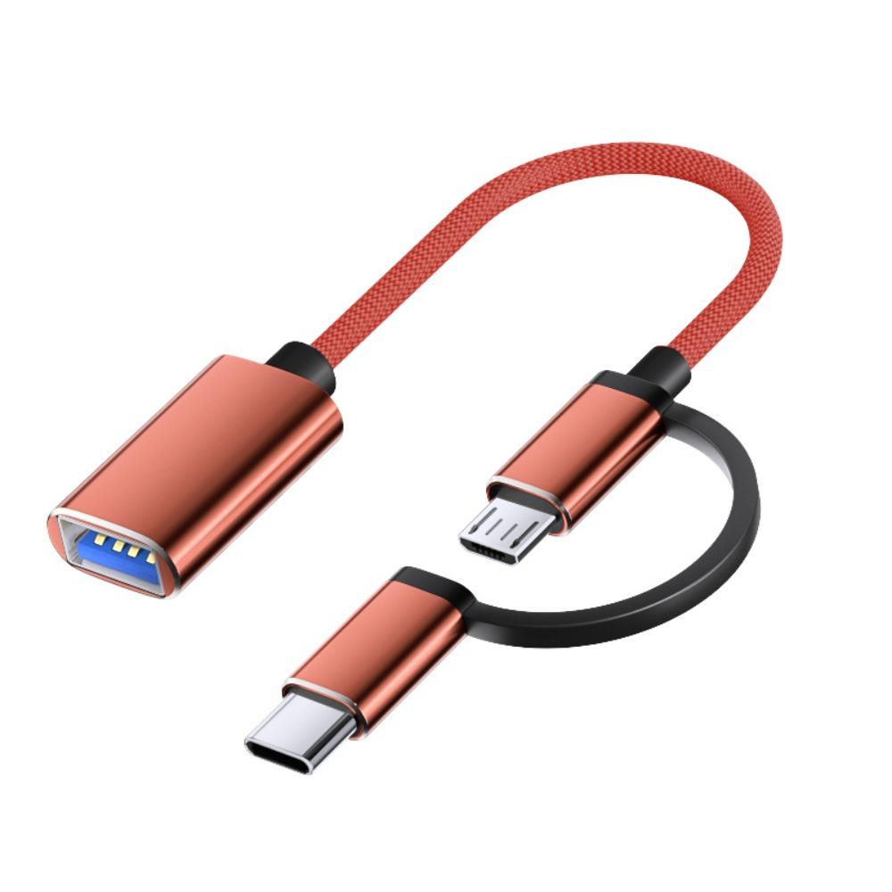 Type C 2 In 1 OTG Type C Cable Adapter Micro USB 2 In 1 USB C Adapter Cable  for PC/Laptop/Phone