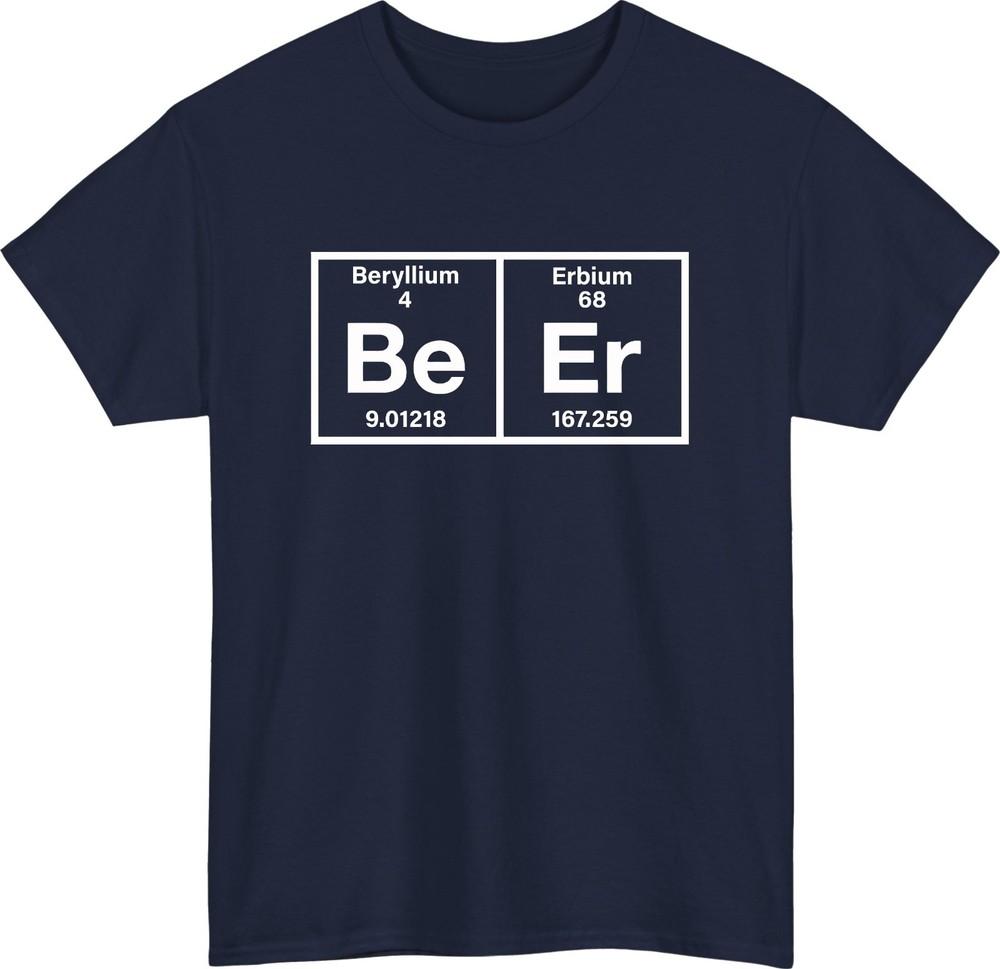 Funny Periodic Table TShirt Chemistry Symbols Be Er Science Meme Unisex Tee S