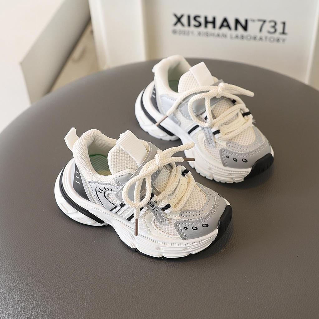 2025 Spring New Arrivals: Kids' Mesh Breathable Sports Running Shoes for Boys and Girls