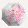 1pc Cute Pink Octopus with Flowers - Automatic Opening Umbrella, Portable 3-Fold Design, 8-Rib Outdoor Umbrella, Festival Gift for Fans, Traveler