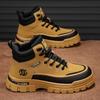 Men's Boots Trendy Martin Boots Men's High-top Locomotive Tooling Shoes Men's Autumn and Winter Heightening Men's Shoes