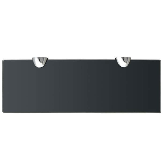 Étagère murale - vidaXL - 30x10 cm - Verre incassable - Noir - Design contemporain
