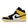 Air Jordan 1 Mid SE Yellow Toe Men Sneakers Black Black-Tour-Yellow-White 852542-071