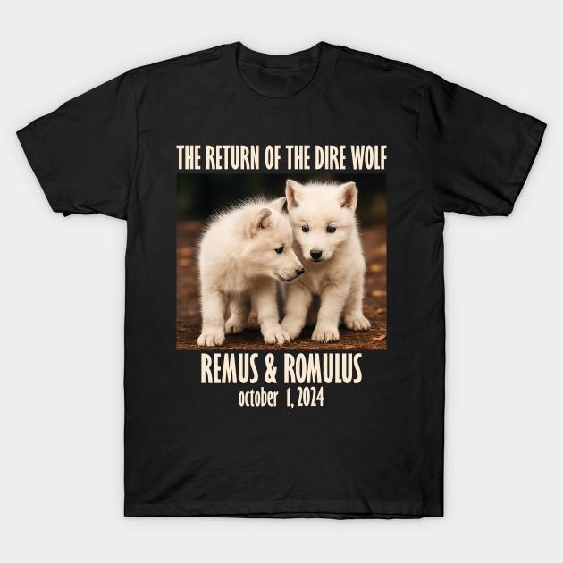 Men Black Print T-shirt Dire-Wolf No-Cut Transfer Paper Print Cotton Tshirt S чёрный