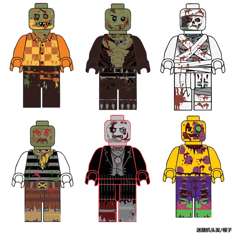 Building Blocks, Humanoid Dolls, Toys, Digital Action Figures Assembled Toys Crawler Children's Educational Toys