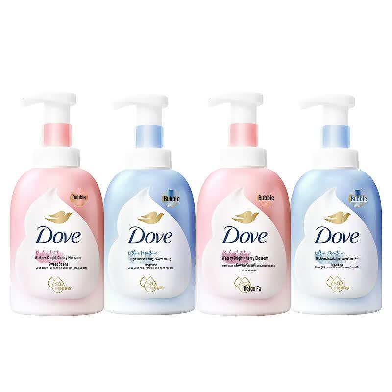 Dove Cloud Foam Deep Cleanse & Cherry Blossom Body Wash Set