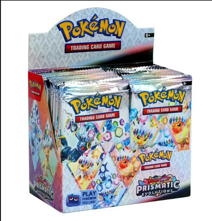 

*360Pcs Pokemoned Destined Rivals Prismatic Evolutions Card Stellar Crown 151 Ultra Prism English Booster Battle Transaction Gif