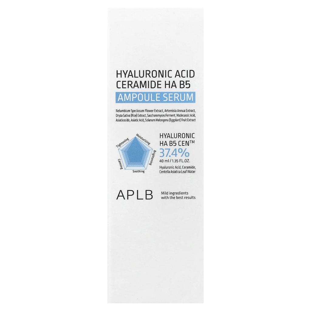 APLB Hyaluronic Acid Ceramide HA B5 Ampoule Serum, 40ml (1.35 fl oz)