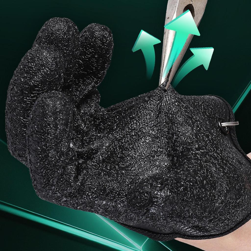 2PCS Waterproof Fish Handling Gloves, Anti-Slip Fishing Gloves with Magnet Clip, Professional Fisherman Accessories