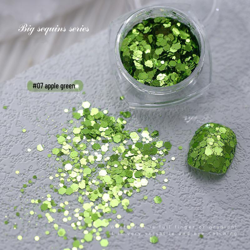 

Корейский стиль крупные пайетки 2025 ультратонкий глиттер аксессуары для нейл-арта