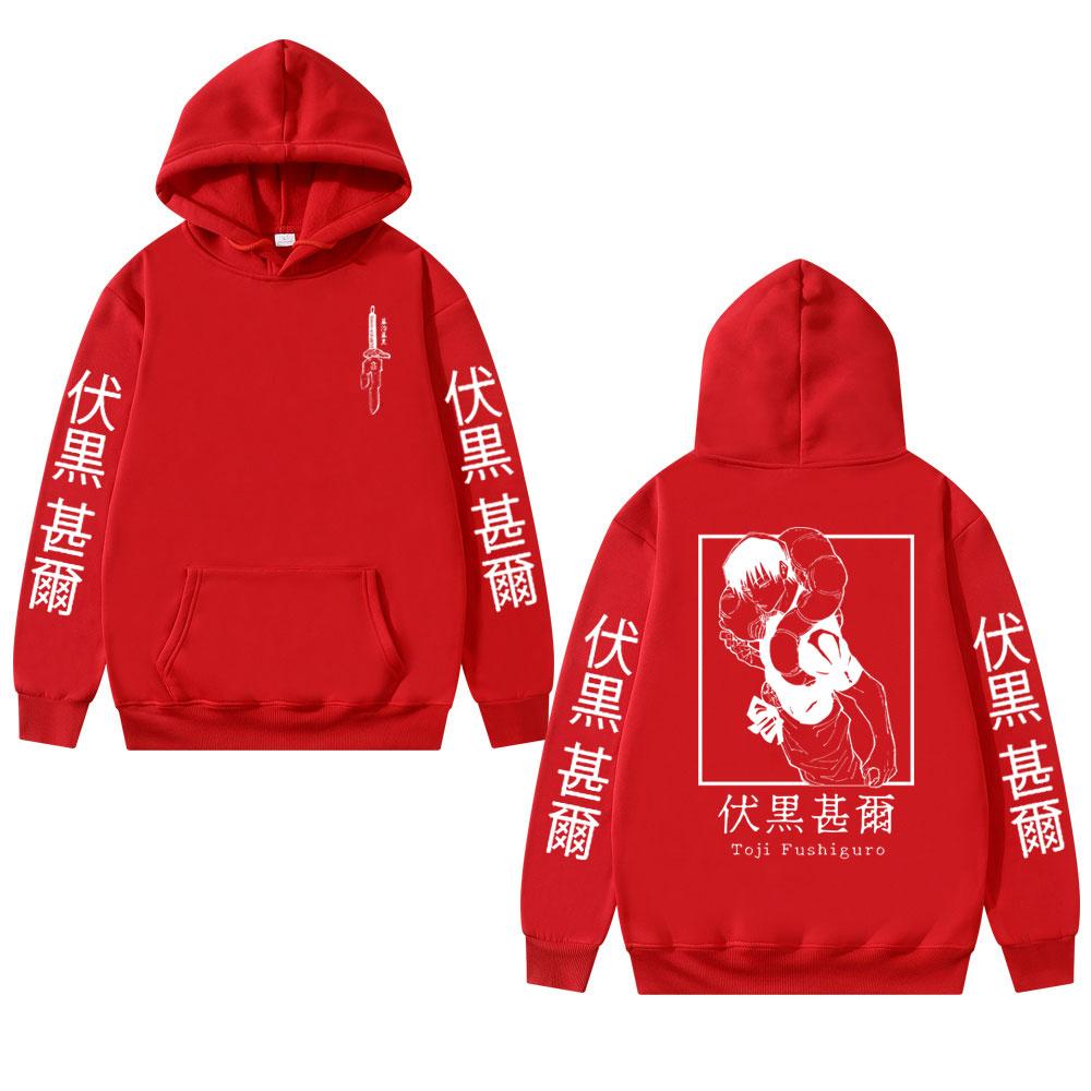 Anime Jujutsu Kaisen Fushiguro Toji Graphic Hoodies Oversized Hooded Sweatshirt Long Sleeves Cotton Hoodie Men Women Clothes