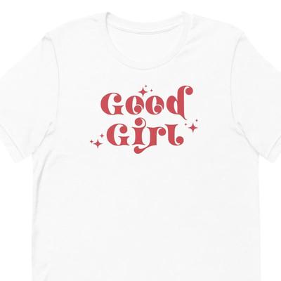 Festive Good Girl T Shirt Is The Perfect Bookish For Any Spicy Book Lover Vintage Homme Stretched Soft Stylish Graphic
