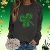 Women's Fashion  Printed Long Sleeve Loose Round Neck Sweatshirt Top