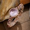 Kstyle Decorative Ladies Alloy Quartz Watch With Gemstone Bracelet For Casual Wear