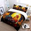 Colorful Rooster Stained Glass Decor Soft Comfortable Duvet Cover Bedding Set Included 1*Duvet Cover & 2*Pillowcases, Gift