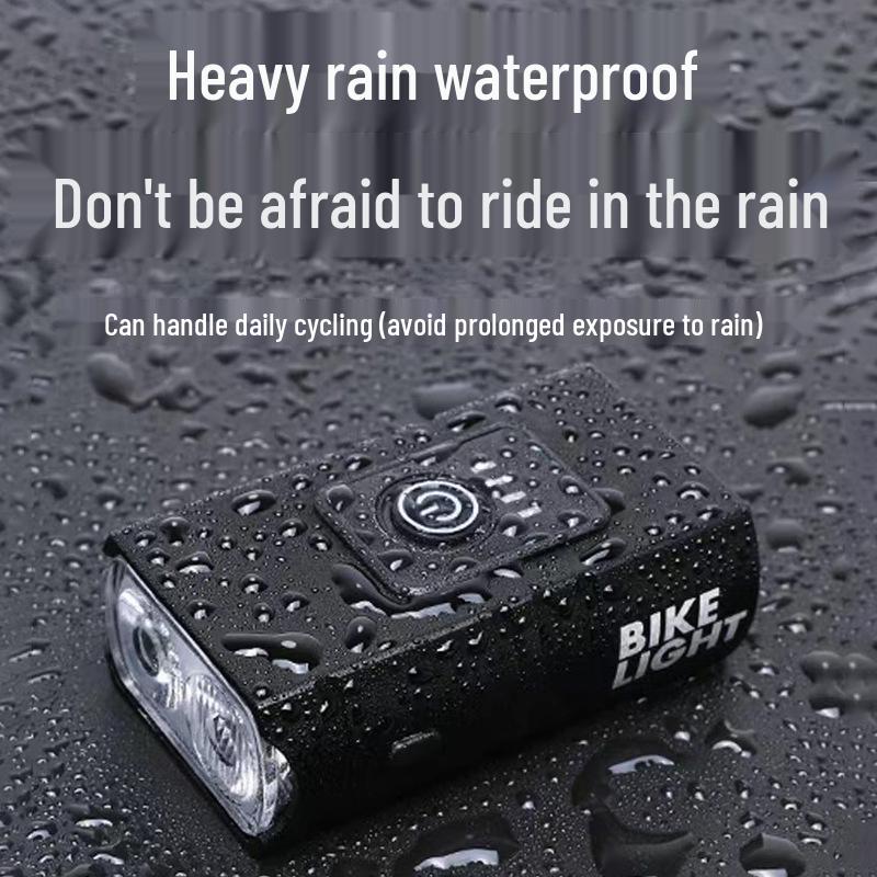 Dual T6 LED Waterproof USB Rechargeable Bike Light for Night Riding