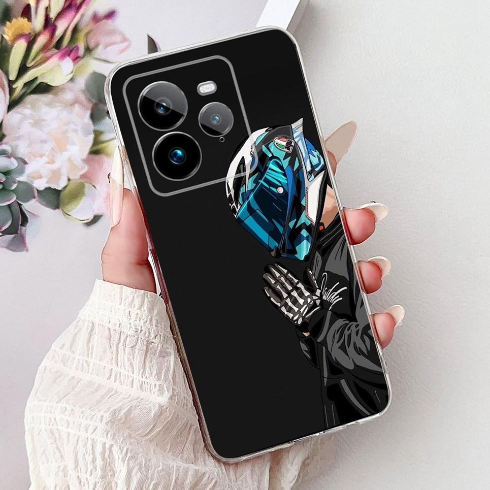 For Realme GT 7 Pro GT7 Pro RMX5010 RMX5011 Back Cover Cool Cartoon Dragon Astronaut Animals Phone Case Soft Silicone Clear Etui