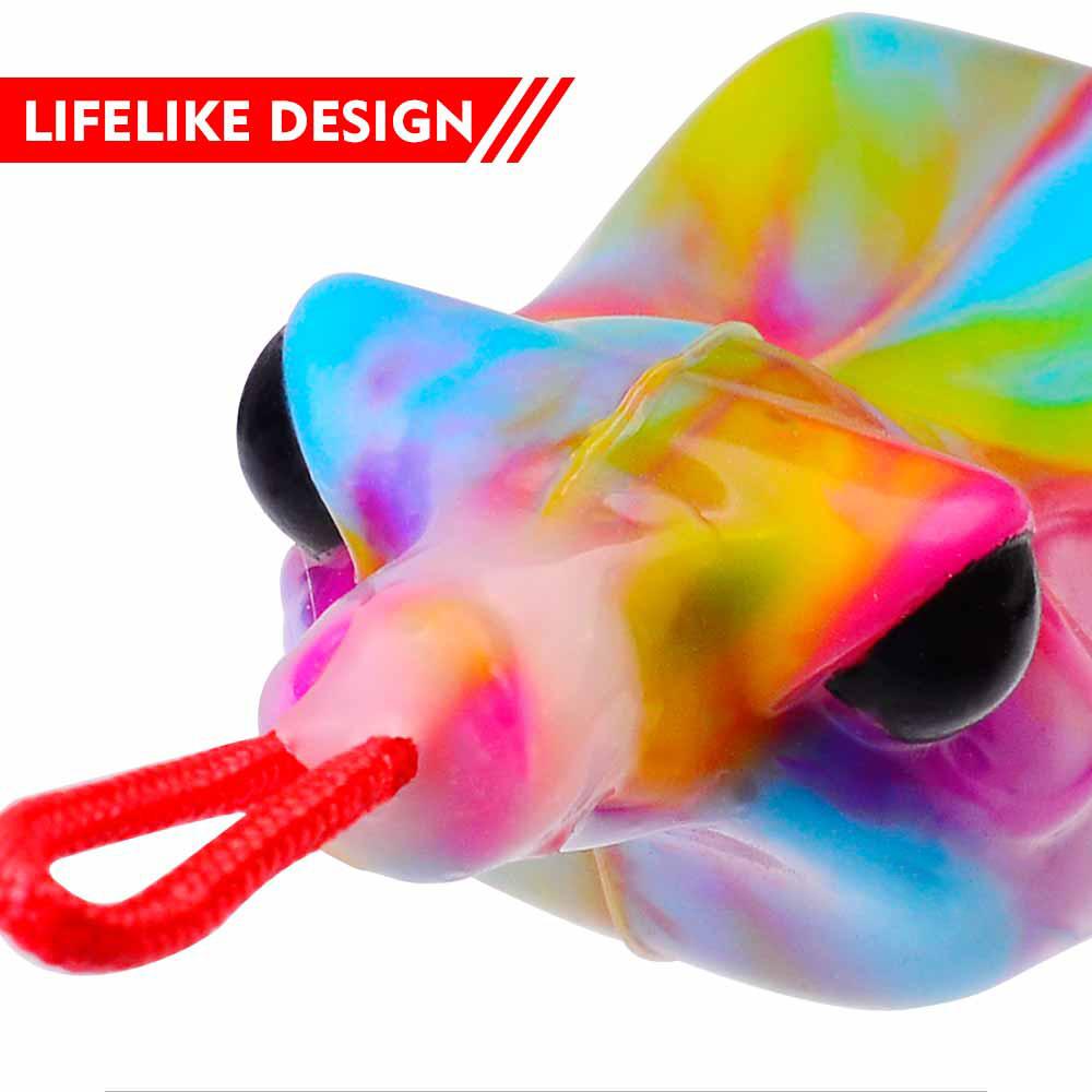 Köder-Köder, schwimmender Minenfrosch, 6,5 cm, 14,5 g, biomimetischer Köder, Crossmouth-Barsch, gefälschter Köder, Minenfrosch