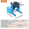 30KG Rotary Welding Positioner 0-90° Positioning Turntable Table 1-12RPM